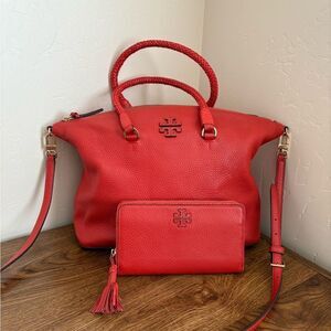 Tory Burch Mcgraw Tote Bag and Wallet